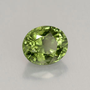 Turmalina verde natural 1,45ct, corte oval, VVS-VS