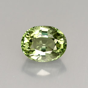 Turmalina verde natural 1,46ct, corte oval, VVS-VS