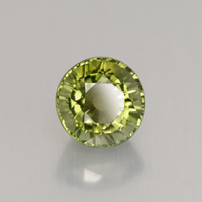 Turmalina verde natural 1,43ct, corte redondo, VVS-VS