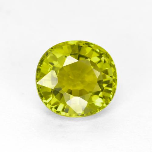 Turmalina verde natural 1,11ct, corte oval, VVS-VS