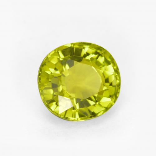 Turmalina verde natural 1,11ct, corte oval, VVS-VS