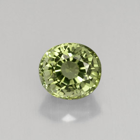 Turmalina verde natural 1,27ct, corte oval, VVS