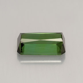 Turmalina verde natural 2,08ct, corte esmeralda, VVS-VS