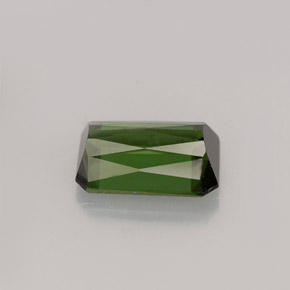 Turmalina verde natural 1,53ct, corte esmeralda, VVS