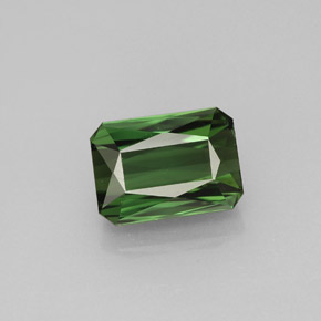 Turmalina verde natural 2,24ct, corte esmeralda, VVS
