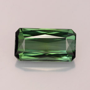 Turmalina verde natural 2,88ct, corte esmeralda, VS