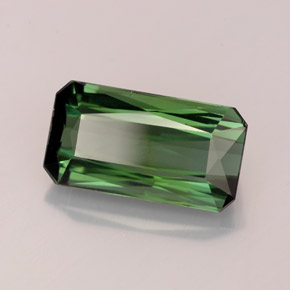 Turmalina verde natural 2,88ct, corte esmeralda, VS