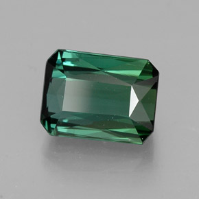 Turmalina verde natural 2,56ct, corte esmeralda, VVS-VS