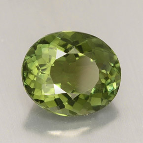 Turmalina verde natural 2,01ct, corte oval, VVS-VS