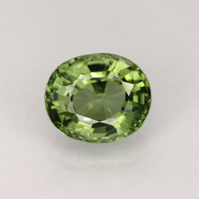 Turmalina verde natural 1,10ct, corte oval, VVS