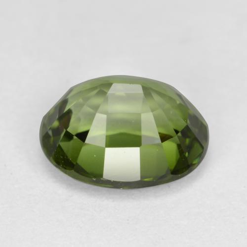 Turmalina verde natural 1,27ct, corte oval, VVS