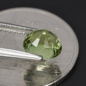 Turmalina verde natural 1,23ct, corte oval, VVS