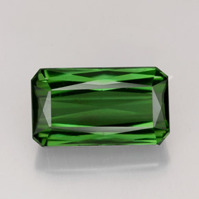 Turmalina verde natural 4,35ct, corte esmeralda, VVS-VS