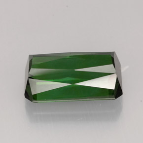 Turmalina verde natural 4,35ct, corte esmeralda, VVS-VS