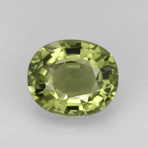 Turmalina verde natural 1,56ct, corte oval, VVS