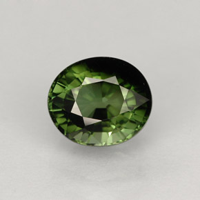 Turmalina verde natural 1,43ct, corte oval, VVS