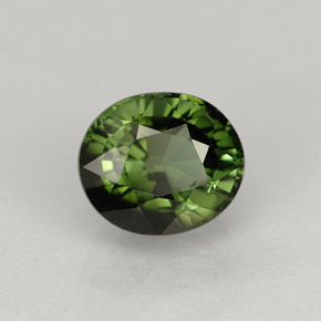 Turmalina verde natural 1,43ct, corte oval, VVS