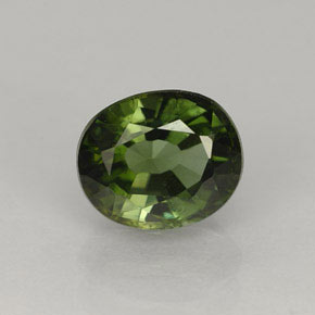 Turmalina verde natural 1,33ct, corte oval, VS