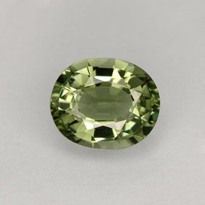 Turmalina verde natural 1,31ct, corte oval, VVS-VS