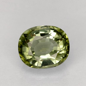 Turmalina verde natural 1,54ct, corte oval, VVS-VS