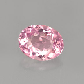 Turmalina rosa natural 1,23ct, corte oval, VVS-VS