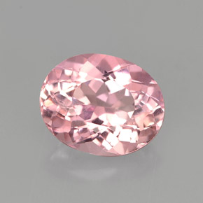 Turmalina rosa natural 1,75ct, corte oval, VVS-VS
