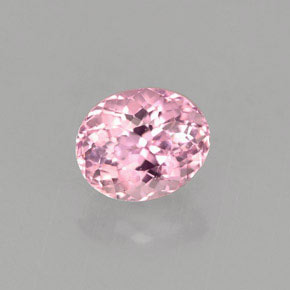 Turmalina rosa natural 0,99ct, corte oval, VVS-VS
