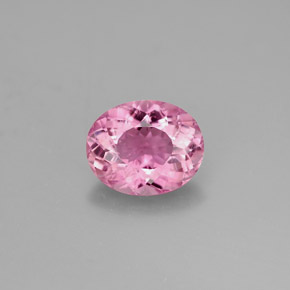 Turmalina rosa natural 1,63ct, corte oval, VS
