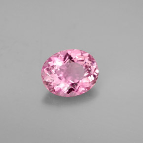 Turmalina rosa natural 1,63ct, corte oval, VS