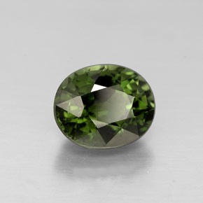 Turmalina verde natural 1,02ct, corte oval, VVS-VS