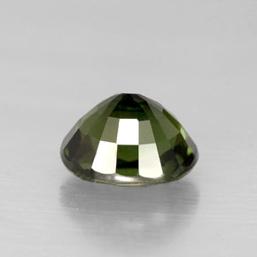 Turmalina verde natural 1,02ct, corte oval, VVS-VS