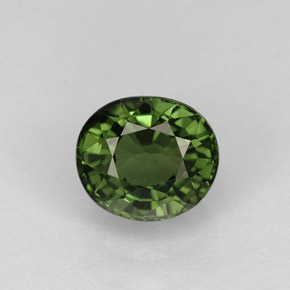 Turmalina verde natural 1,05ct, corte oval, VVS