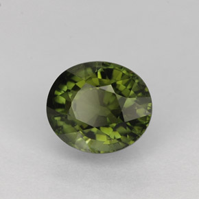 Turmalina verde natural 1,21ct, corte oval, VVS