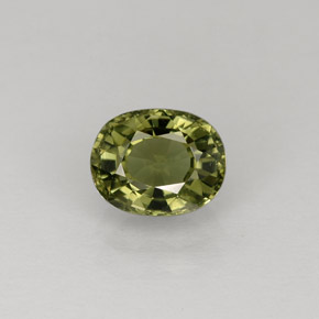 Turmalina verde natural 1,00ct, corte oval, VVS-VS