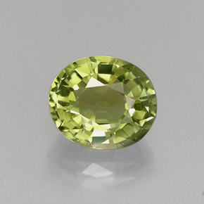Turmalina verde natural 0,89ct, corte oval, VVS
