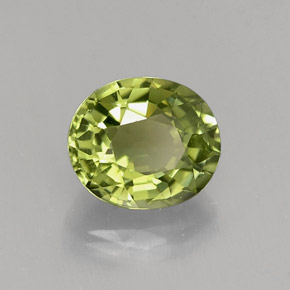 Turmalina verde natural 0,89ct, corte oval, VVS