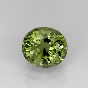 Turmalina verde natural 1,05ct, corte oval, VVS-VS