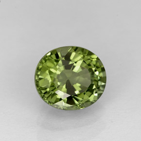 Turmalina verde natural 1,05ct, corte oval, VVS-VS