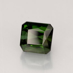 Turmalina verde natural 2,49ct, corte esmeralda, VVS