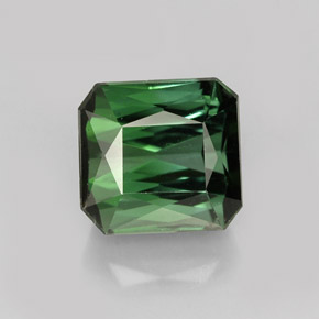 Turmalina verde natural 2,07ct, corte esmeralda, VVS