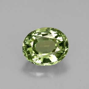 Turmalina verde natural 1,39ct, corte oval, VVS