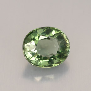Turmalina verde natural 1,03ct, corte oval, VVS