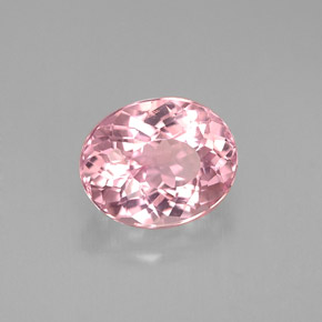Turmalina rosa natural 1,65ct, corte oval, VS