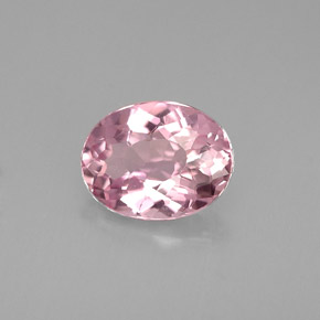 Turmalina rosa natural 1,23ct, corte oval, VVS-VS