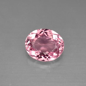 Turmalina rosa natural 1,48ct, corte oval, VVS-VS