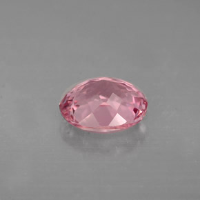 Turmalina rosa natural 1,48ct, corte oval, VVS-VS