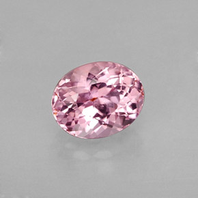 Turmalina rosa natural 1,06ct, corte oval, VVS-VS