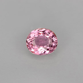 Turmalina rosa natural 0,79ct, corte oval, VVS-VS