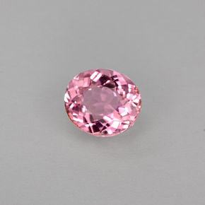 Turmalina rosa natural 0,79ct, corte oval, VVS-VS