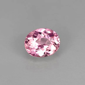 Turmalina rosa natural 0,83ct, corte oval, VS